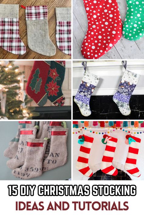 Follow this easy DIY Christmas stocking tutorial to make your own festive stockings. Curated by Arty Crafty Crew. Homemade Christmas Stockings Diy, How To Make A Christmas Stocking, Diy Stocking Decorating Ideas, Diy Stockings Christmas, Diy Christmas Stockings Ideas, Diy Christmas Stocking Pattern, Diy Christmas Stockings, Christmas Stocking Ideas, Easy Christmas Stockings