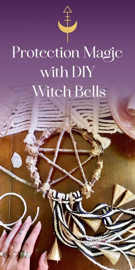 Witchcraft Diy, Herbal Witch, Diy Witch, Protection Magic, Witch Bells, Wiccan Crafts, Pagan Crafts, Which Witch, Witch Diy