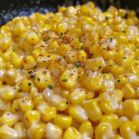 My husband and daughter described it as heaven on a plate and my grandson cried for the last piece! Definitely a winner. Side Dishes To Go With Fish, Fish Plates Food Dinners, Vegtables Dishes Summer, Side Dishes For Hot Dogs, Honey Butter Cream, Simple Summer Recipes, Frozen Corn Recipes, Honey Butter Skillet Corn, Easy Honey Butter