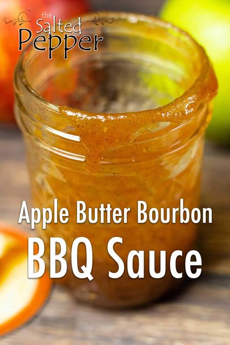 Apple Bbq Sauce Recipe, Bourbon Bbq Sauce Recipe, Bourbon Bbq Sauce, Barbeque Sauce Recipe, Homemade Bbq Sauce Recipe, Bourbon Sauce, Homemade Sauce Recipes, Barbecue Sauce Recipes, Pork Chicken