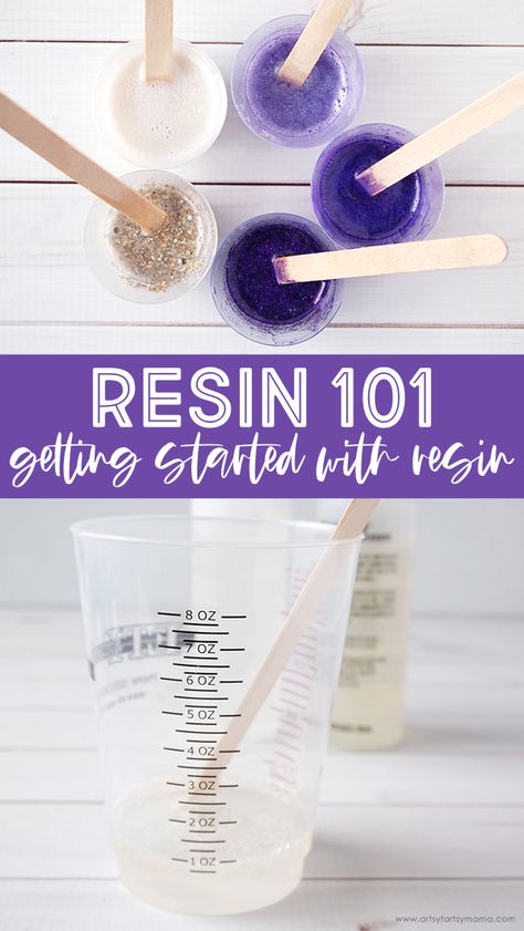 Resin 101: Getting Started with Resin | artsy-fartsy mama Best Resin For Jewelry, Best Epoxy Resin, First Resin Project, Different Types Of Resin, Mexican Resin Art, Resin Step By Step, Ash Resin Jewelry Diy, How To Start A Resin Business, Poured Resin Art