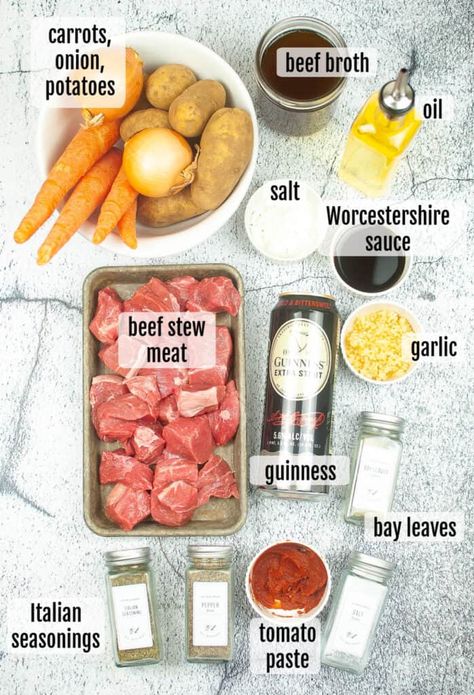 Irish Stew Recipe, Lamb Stew Recipes, Guinness Beef Stew, Irish Beef Stew, Irish Beef, Irish Stew, Cooked Carrots, Beef Stew Recipe, Tender Beef