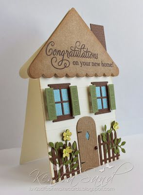 Housewarming Card, New Home Cards, Window Cards, 카드 디자인, Cricut Cards, Shaped Cards, Making Cards, Fancy Fold Cards, House Of Cards