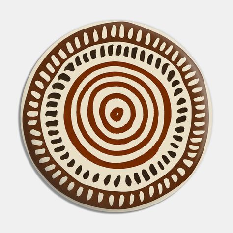 Boho circle design with elements from traditional african mudcloth patterns. -- Choose from our vast selection of pins to match with your desired size to make the perfect custom pin. Pick your favorite: Movies, TV Shows, Art, and so much more! Available in small and large. Perfect to wear or to decorate your bag or backpack with. Mud Cloth Pattern, Crop Top Sewing Pattern, Diy Skirts, African Pattern Design, African Rugs, African Mudcloth, Trendy Sewing, African Textiles, African Mud Cloth