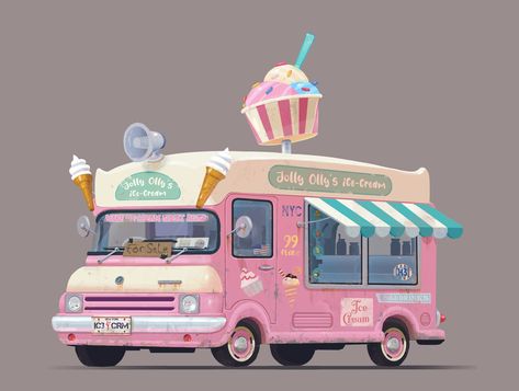 Adaptive Bikes, Ice Cream Car, Cream Car, Ice Cream Games, I Love Ice Cream, Ice Cream Trucks, Candy Car, Bloxburg Town, Ice Cream Business