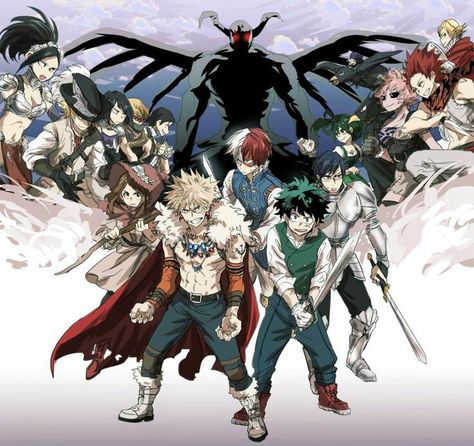 My Hero Academia Medieval Fantasy Wallpaper Fantasy Mha, All Might Cosplay, Mha Fantasy Au, Bnha Fantasy Au, Fantasy Au, Class 1 A, My Hero Academia Memes, Buko No Hero Academia, Plus Ultra