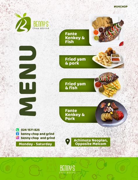 Food Poster Design Layout Flyer Template, Flyer Menu Design, Food Menu Flyer Design, Food Design Ideas Creative, Food Menu Design Ideas Templates, Creative Food Menu Design Ideas, Menu Creative Design, Food Flyer Design Layout, Healthy Food Menu Design