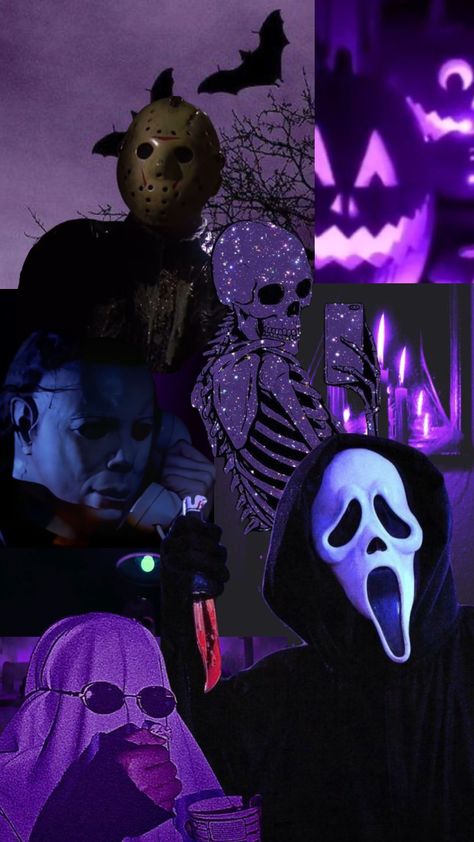 purple halloween wallpaper  #halloween #halloweenwallpaper #purple #scream #ghostface Halloween Wallpaper Scream, Purple Halloween Wallpaper, Wallpaper Scream, Free Halloween Costumes, Ghost Face Wallpaper Aesthetic, Helloween Wallpaper, Scream Ghostface, Halloween Wallpaper Iphone Backgrounds, Halloween Wallpaper Backgrounds