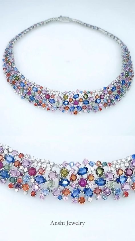 New in ♥️💙💛🧡💜💚🤍💖 Exclusive Multi sapphire Necklace For jewelry inquiries & personal assistance: DM or WhatsApp:+66… | Instagram Fine Silver Jewelry, Multi Sapphire, Sapphire Necklace, Pink Sapphire, Fine Silver, Blue Sapphire, Stone Color, Silver Jewelry, Sapphire