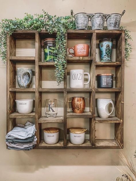 Mug Holder Wall, Wine Glass Shelf, Coffee/wine Bar, Coffee Mug Display, Coffee Mug Holder, Coffee Cup Holder, Mug Display, Home Coffee Bar, Coffee Bar Home