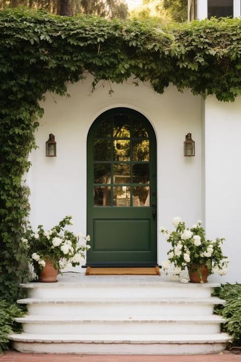 Transform your home's curb appeal with these 6 modern tips. From updating your front door to installing contemporary windows, enhance your home's value effortlessly. Front Door Color Ideas, Modern Curb Appeal, Exterior Front Door Colors, Door Color Ideas, Exterior Door Colors, Front Door Color, Contemporary Windows, Green Front Doors, Green Shutters