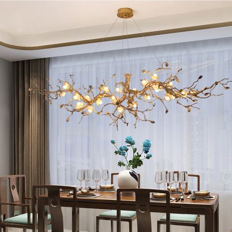 Smarter Shopping, Better Living!  Aliexpress.com Hotel Chandelier, Flower Lamp Shade, Modern Lighting Chandeliers, Branch Chandelier, Kitchen Chandelier, Copper Chandelier, Sacred Tree, Modern Crystal Chandelier, Luxury Chandelier