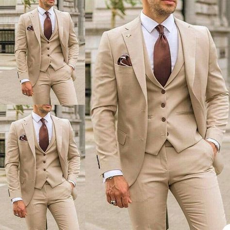 Wedding Suit Beige, Men Beige Suit, Beige Groom Suit, Suit For Groomsmen, Beige Groom, Suit Beach Wedding, Beige Suits For Men, Beach Wedding Suit, Mens White Suit