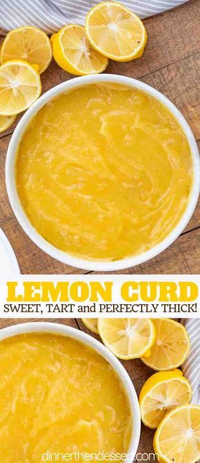 Lemon Curd is tart and creamy made with ONLY 4 ingredients, perfect for dessert or brunch and ready in under 30 minutes! #easy #recipe #dessert #homemade #lemon #best #dinnerthendessert Lemon Juice Recipes, Dessert Lemon, Lemon Curd Tart, Easy Lemon Curd, Homemade Lemon Curd, Dessert Homemade, Lemon Curd Recipe, Curd Recipe, Recipe Dessert