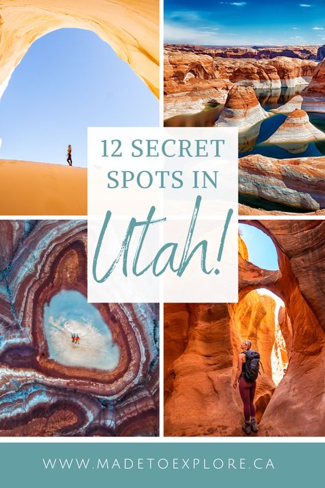 12 Secret Things to do in Utah: Hidden Gems Outside of National Parks! - Made to Explore Things To Do In Utah, Utah Summer, Utah National Parks Road Trip, Utah Vacation, Northern Utah, Visit Utah, Utah Adventures, Utah Road Trip, Utah Hikes