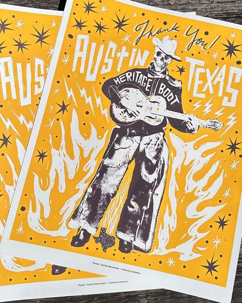 Summer Concert Poster, Screenprint Illustration, Concert Poster Art, Vintage Concert Posters, Concert Poster, Summer Concert, Southwestern Style, Concert Posters, Screen Print