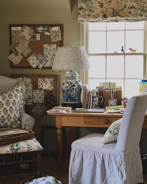 Bonus Room Ideas Multipurpose, Nine And Sixteen, Cottage Desk, Tessa Foley, Cottage Office, Budget Interior Design, Pin Boards, English Decor, Cottage Interiors