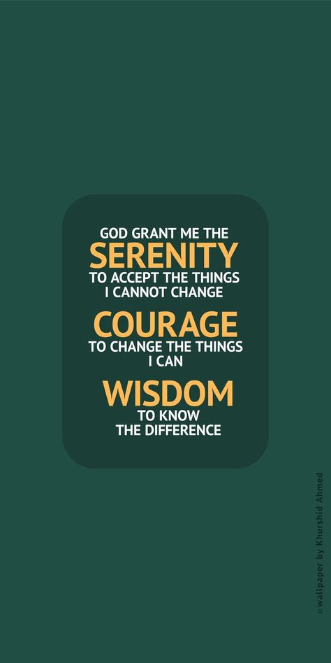 God, grant me the serenity to accept the people I cannot change, the courage to change the one I can, and the wisdom to know… it’s me. Grant Me The Serenity Quotes, God Give Me The Serenity, Serenity Quotes, God Grant Me The Serenity, Journal Bible Quotes, Grant Me The Serenity, Journal Bible, Courage To Change, Christmas Phone Wallpaper