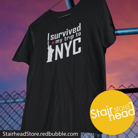 I survived my trip to nyc shirt #survived #survivednyc #survivedthetrip #newyorktshirt #peterparker #spiderman Grab it : https://rdbl.co/3emNvuX FB : @StairheadStore twitter : @StairheadStore IG : @StairheadStore SHOP : StairheadStore.redbubble.com Nyc Shirt, New York T Shirt, I Survived, Mens Graphic, Shirt Designs, Tshirt Designs, Mens Graphic Tshirt, Mens Tshirts, Mens Tops