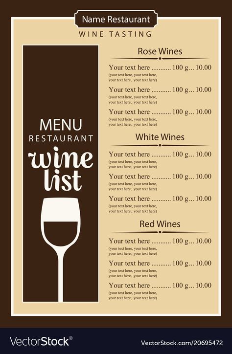 Wine List Menu, A Glass Of Wine, Wine List, Glass Of Wine, Menu Restaurant, Price List, Png Images, Vector Images, Illustrator