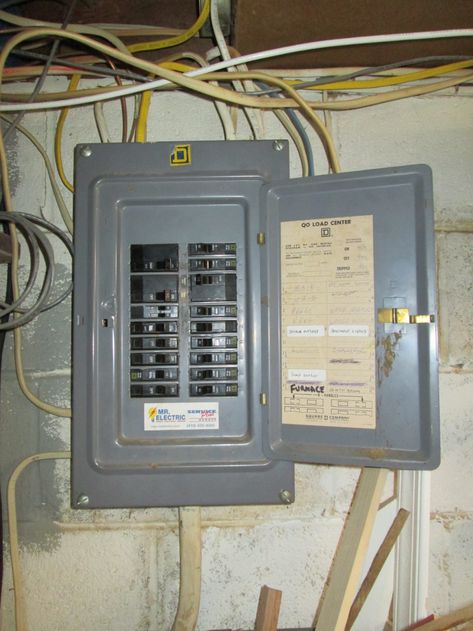 Cost to replace breaker box? - DoItYourself.com Community Forums Electricity Basics, Breaker Box Cover, Circuit Breaker Box, Circuit Breaker Panel, Diy Home Makeover, Box Hacks, Electrical Breakers, Breaker Panel, Fascia Board