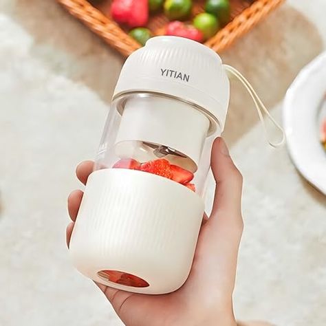 Portable Blender for Grind Coffee, Personal Size Blender USB Rechargeable, Travel Blender Cup, 1200mAh Mini Fruit Juice Mixer Sport Portable Blender Small Blender, Travel Blender, Blender Cup, Juice Blender, Grind Coffee, Fruit Blender, Juicing With A Blender, Fruit Juicer, Protein Shaker