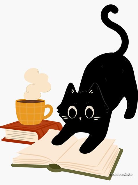 Books And Cats Wallpaper, Cat On Books Drawing, Reading Icon, Kobo Screensaver, Cat And Book Illustration, Cat Reading Book Drawing, Cat Library, Cat Reading A Book, Cat Reading Book