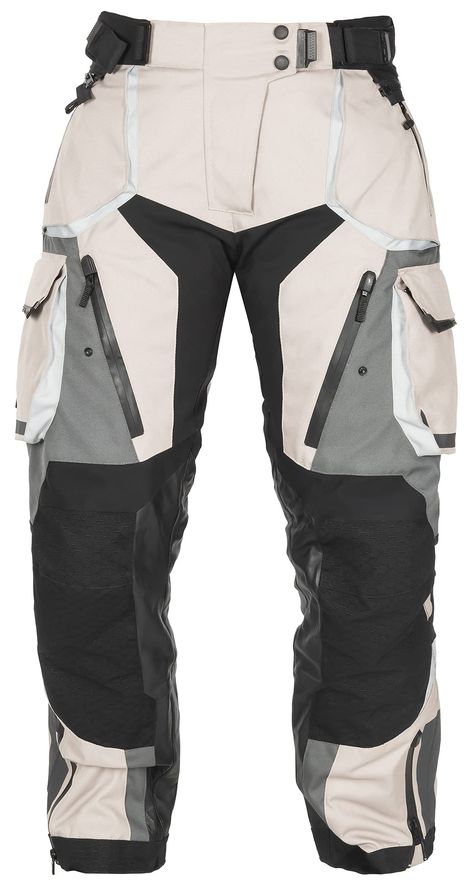 PRICES MAY VARY. Abrasion-resistant 600D polyester shell with DWR coating. 1000D Honeycomb nylon ripstop reinforced knees and seat. Lightweight Reissa breathable waterproof zip-out liner, and full-length zip-out thermal liner. Extended rear yoke, elastic waistband, and adjustable waist belts for added comfort and security. Easy entry waist includes dual-snap and zipper fly closure. THE TREK PNT SND/GY Motorcycle Riding Pants, Motorcycle Clothes, Techwear Fashion, Motorcycle Pants, Waist Belts, Riding Pants, Motorcycle Riding, Character Outfits, Women's Pants