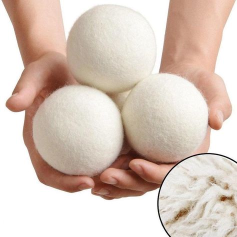 Large Wool Felted Dryer Balls Set of 3 or 6 Reusable Dryer | Etsy