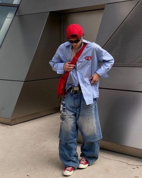 Baggie Jeans Outfit, Baggy Jeans Outfits, Diesel Clothing, Baggy Jeans Outfit, Nct Johnny, Outfits Hombre, Jeans Outfits, Street Fashion Men Streetwear, Mens Outfit Inspiration