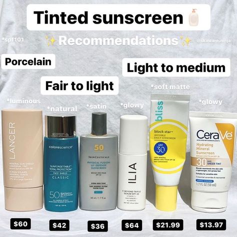 Korean Tinted Sunscreen, Tinted Sunscreen Makeup Look, Genevieve Core, Best Tinted Sunscreen, X Makeup, Products Aesthetic, Spf Makeup, Skin Advice, Skin Care Guide