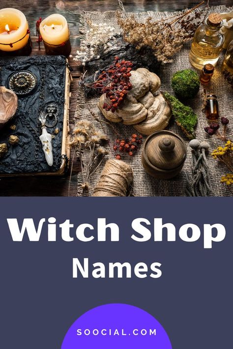 Witch House Names, Apothecary Names, Witchy Business Ideas, Witchy Store Names, Witch Business Names, Apothecary Business Names, Witchy Shop Ideas, Witchy Business Names, Buisness Name Ideas