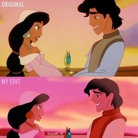 Disney & Aladdin Fan Page’s Instagram post: “Beautiful and amazing improved animation art from king of thieves!! BY: kristinart_18 on deviant and Tumblr ❤️ this is amazing!! . . ⠀ . .…” Aladdin And The King Of Thieves, Aladdin And Jasmine Fanart, Didny Worl, Aladdin Disney, Disney Parque, Disney Crossovers, Disney Nerd, Aladdin And Jasmine, Disney Instagram