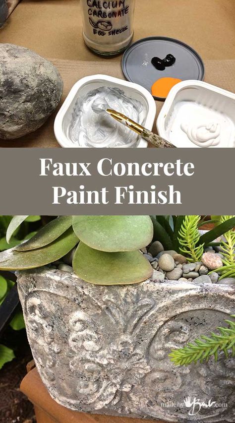 Support Faux Concrete Paint, Aging Terra Cotta Pots, Painted Porch, Floor Concrete, Concrete Paint, Diy Concrete Planters, Porch Floor, Cement Diy, Concrete Diy Projects