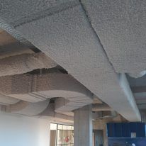 Acoustic Spray Plaster · BoSpray · Quietstone Acoustic Solutions Spray Plaster, Acoustic Solutions, Painted Ceiling, Spray Paint, Sonic, Spray, Paint, Quick Saves