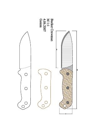 Golem_drawings - OneDrive Knife Template, Knife Drawing, Trench Knife, Knife Ideas, Knife Making Tools, Electric Knife, Knife Patterns, Belt Grinder, Metal Welding