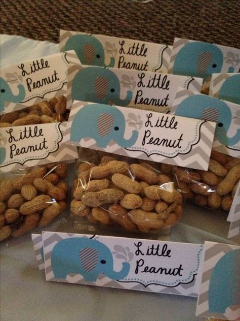 Peanut Party Favors | Hosting a Little Peanut Baby Shower | Baby Aspen Gateau Baby Shower Garcon, Lunch Planner, Animal Cracker, Fiesta Shower, Peanut Baby Shower, Elephant Baby Shower Boy, Boy Baby Shower Ideas, Elephant Baby Shower Theme, Elephant Shower