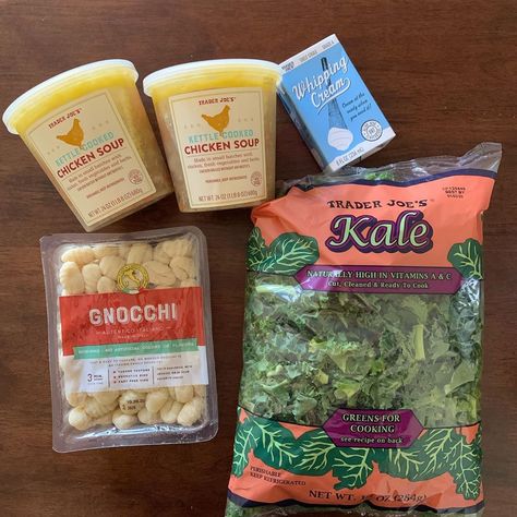 Soup With Gnocchi, Trader Joes Meal Planning, Trader Joes Recipes Healthy, Trader Joes Food, 75 Soft, Joe Recipe, Chef Dinner, Creamy Chicken Soup, Trader Joes Recipes