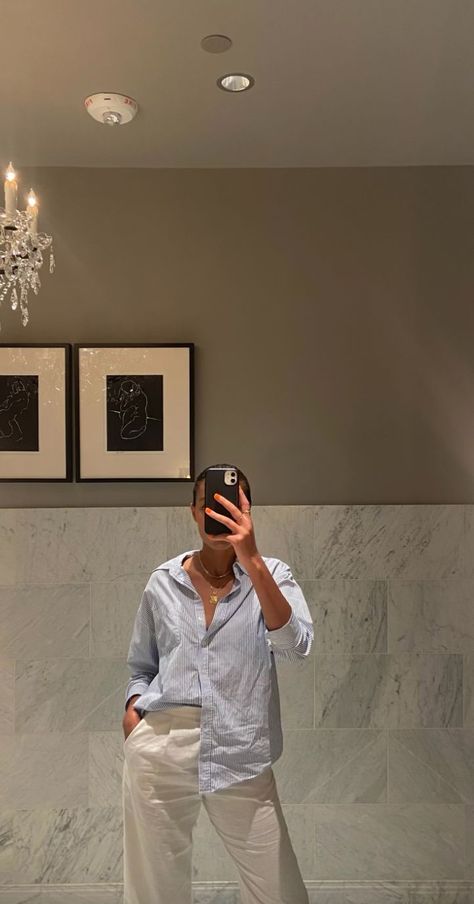 Linen Shirt Office Outfit, Haute Couture, Linen Pants White Shirt, Linen Trousers And Shirt Outfit, Black Linen Shirt Outfit Women Summer, Linen Shirt Outfit Work, Linen Pants Oversized Shirt, Linen Pants And Button Down, Striped Shirt Summer Outfit