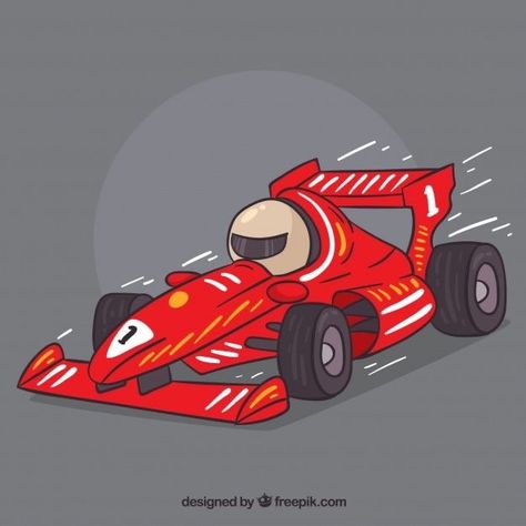 Formula 1 Cartoon, F1 Art, Formula 1 Racing, Car Vector, Formula 1 Car, Car Illustration, Cartoon Drawing, Drawing Images, Car Drawings