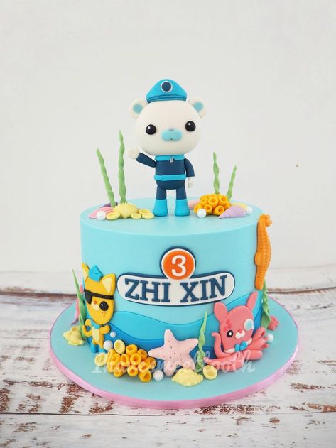 Octaunauts Cake, Octonauts Birthday Cake Ideas, Easy Octonauts Birthday Cake, Octonauts Cake Birthdays, Octonaut Cakes, Octonauts Birthday Cake, Basil Cake, Octonauts Cake, Octonauts Birthday Party