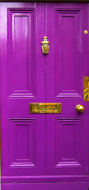 PANTONE Color of the Year 2014 - Radiant Orchid decor Purple Front Door, Purple Door, Porte Cochere, Orchid Color, Diy Outdoor Decor, Cool Doors, Radiant Orchid, Purple Reign, Front Entrance