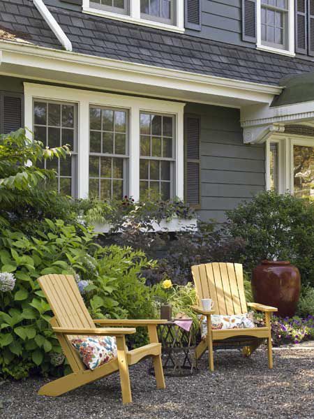 A Private and Inviting Front Yard - This Old House Front Yard Patio, Small Front Yard Landscaping, Small Front Yard, Front Yard Design, Japanese Garden Design, Front Landscaping, Front Patio, Front Yard Garden, Yard Design