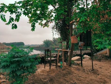 A street Barber shop besides the river, Shantiniketan,West Bengal (photography by Chinmoy Mukherjee) West Bengal, Mobile Photography, Barber Shop, The River, Cityscape, Landscape Photography, Photography