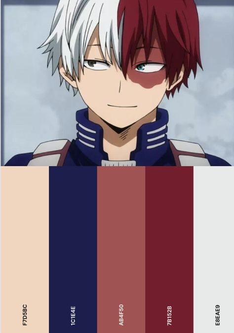 Colour palette Anime Skin Colour Palette, Izuku Midoriya Color Palette, My Hero Academia Color Palette, Colour Palette Anime, Anime Color Pallete, Anime Colour Palette, Character Colour Palette, Anime Color Palette, Anime Palette