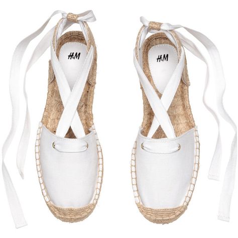 Espadrilles with Lacing $29.99 ($30) ❤ liked on Polyvore featuring shoes, sandals, laced sandals, white lace up sandals, lace up espadrille sandals, ankle wrap sandals and espadrille shoes Lace Up Espadrilles Flats, Ankle Tie Espadrilles, Ladies Shoe, White Espadrilles, Lace Sandals, Shoe Shopping, Lace Flats, Yellow Sandals, Ankle Tie Sandals