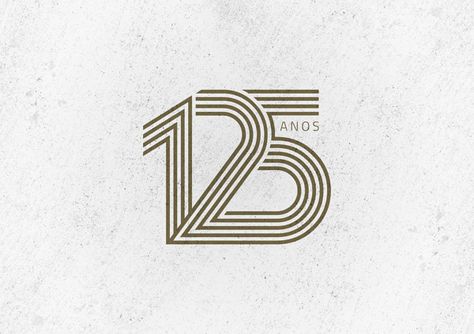 Logo Design 125 Anos (Concept) on Behance Anniversary Campaign, Anniversary Design, Bottle Logo, Logo Number, Anniversary Logo, Shoe Design Sketches, Logo Typography, Ux Web Design, Logo Mark