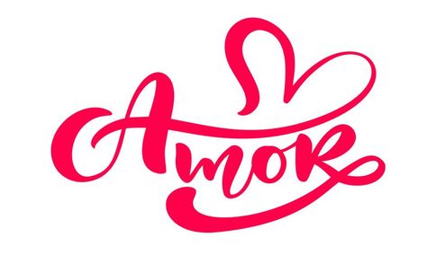 "Amor" palabra de caligrafía ("amor" en español / portugués) Love In Spanish, Calligraphy Words, Hand Drawn Lettering, Doodle Designs, Photo Overlays, San Valentino, Word Art, Valentines Cards, Hand Lettering