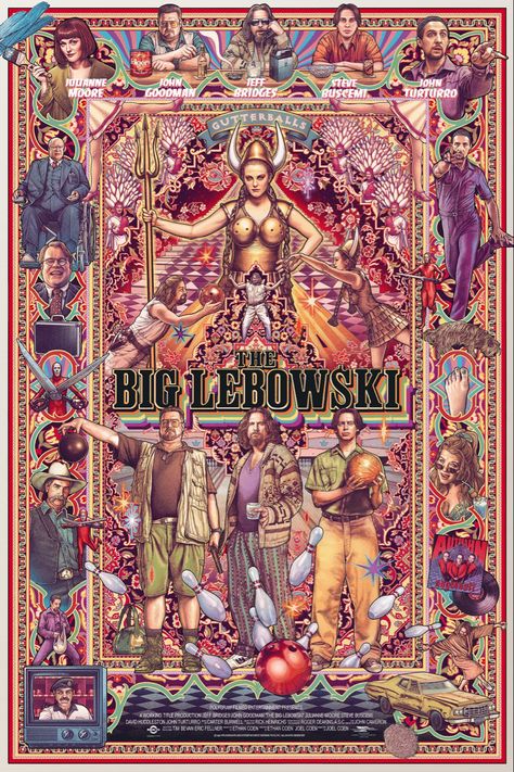 Ise Ananphada, The Big Lebowski Wallpaper, The Big Lebowski Poster, Big Lebowski Rug, The Big Lebowski Movie, Big Lebowski, Movie Poster Frames, Alt Posters, Cinema Art