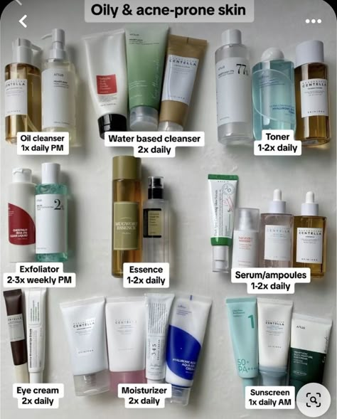 Combo Skin Care Routine, Face Wash For Combination Skin, Skincare Acne Prone Skin, Acne Prone Skin Care Routine, Oily Acne Prone Skin, Korean Skin Care Secrets, Acne Prone Skin Care, Skincare For Oily Skin, Skin Care Basics